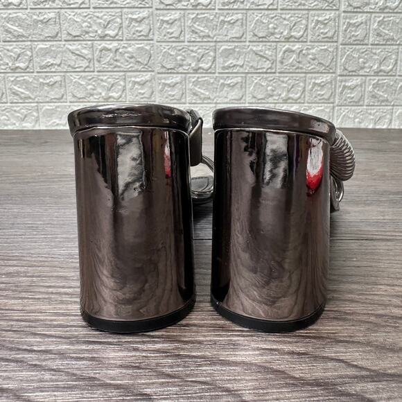 Charles by Charles David 'Razzle' Chunky Heel Slide Sandal Womens 6.5M Metallic - Picture 5 of 9